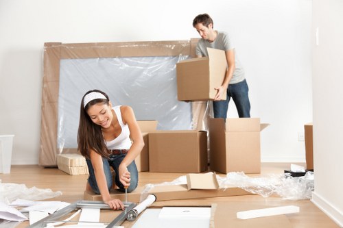 Office removals team planning a Marylebone business move