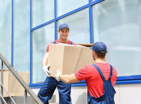 Packing and loading office furniture near Marylebone streets