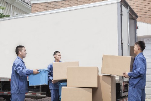 Removal van prepared for a central London property move near Marylebone