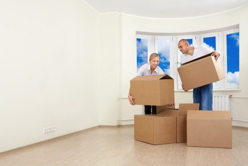 Careful packing for a Marylebone home removal with fragile items protected