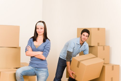 Secure handling of desks, boxes, and IT equipment during an office relocation