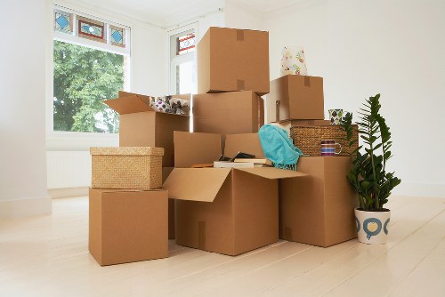 Local removals crew managing access challenges in central London offices