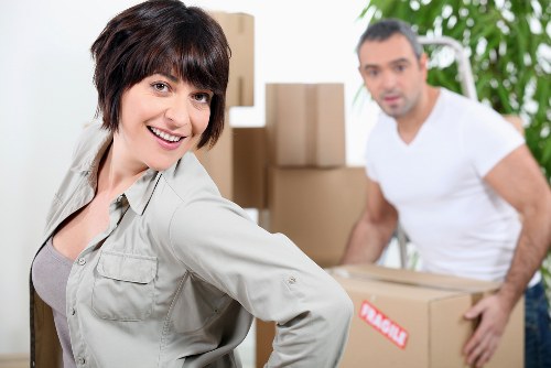 Careful handling of electronics and fragile items during a student relocation